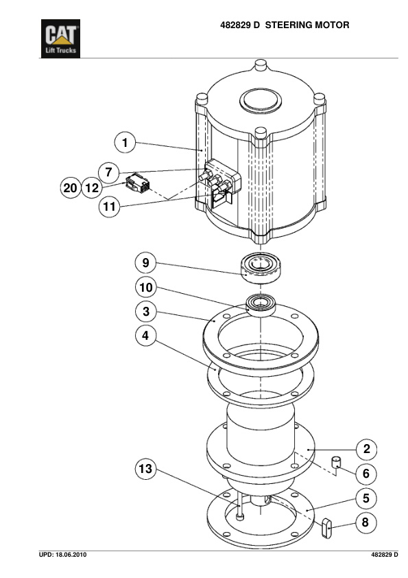 Caterpillar NR16NHC Parts Manual 2 Caterpillar NR16NHC Parts Manual - Image 2