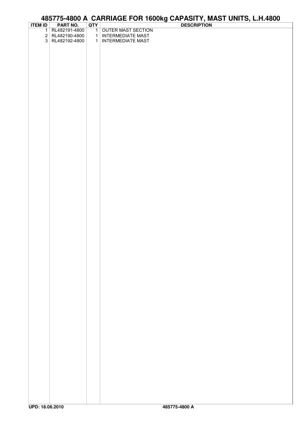 Caterpillar NR16NHS Parts Manual 4 Caterpillar NR16NHS Parts Manual - Image 4