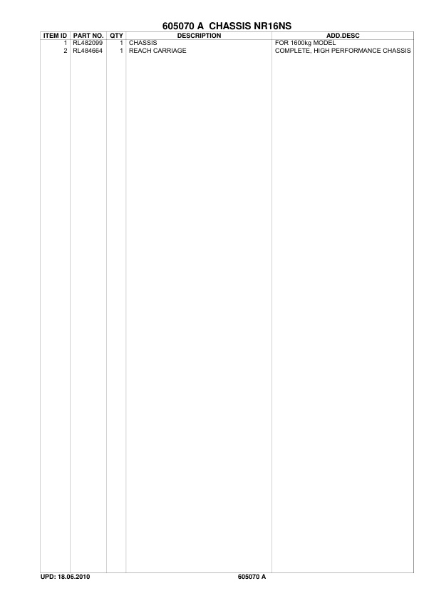 Caterpillar NR16NS Parts Manual 3 Caterpillar NR16NS Parts Manual - Image 3