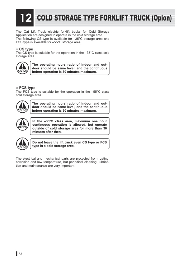 Caterpillar NRF14CA, NRF16CA, NRF20CA Operation and Maintenance Manual 99750-33100-5