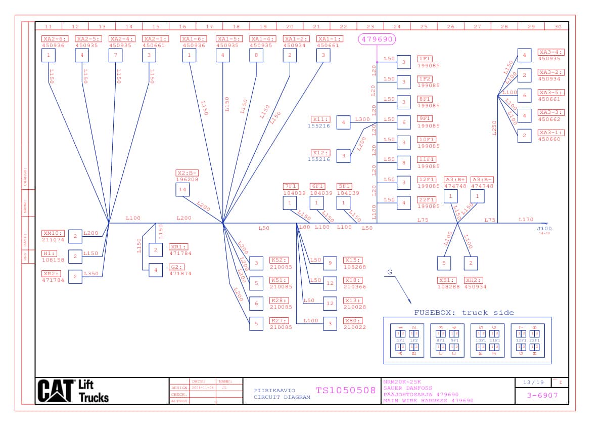 Caterpillar NRM20K-25K Electrical Diagrams TS1050508 3 Caterpillar NRM20K-25K Electrical Diagrams TS1050508 - Image 3
