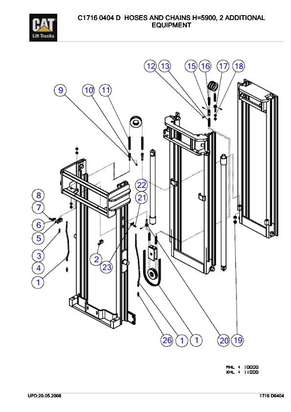 Caterpillar NRM20K Parts Manual 4 Caterpillar NRM20K Parts Manual - Image 4