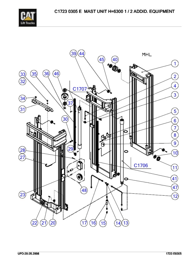 Caterpillar NRM20K Parts Manual 5 Caterpillar NRM20K Parts Manual - Image 5