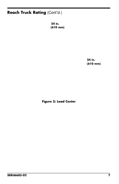 Caterpillar NRR30 to NSR40P (36 Volt) Reach Trucks Operation and Maintenance Manual SEBU6685-02 5 Caterpillar NRR30 to NSR40P (36 Volt) Reach Trucks Operation and Maintenance Manual SEBU6685-02 - Image 5