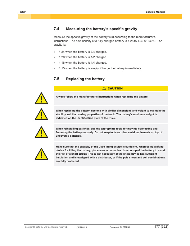Caterpillar NSP 10N2 to NSP 16N2S Service Manual 616838 FR-2