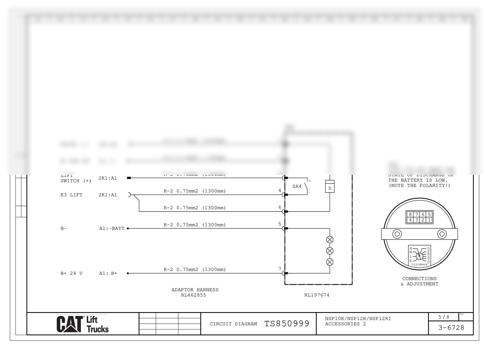 Caterpillar NSP10K, NSP12K, NSP12KI Electrical Diagrams TS850999 2 Caterpillar NSP10K, NSP12K, NSP12KI Electrical Diagrams TS850999 - Image 2