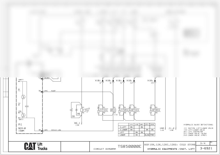 Caterpillar NSP10K, NSP12K, NSP12KI, NSP12KS Cold Store Electrical Diagrams TS850000E-2