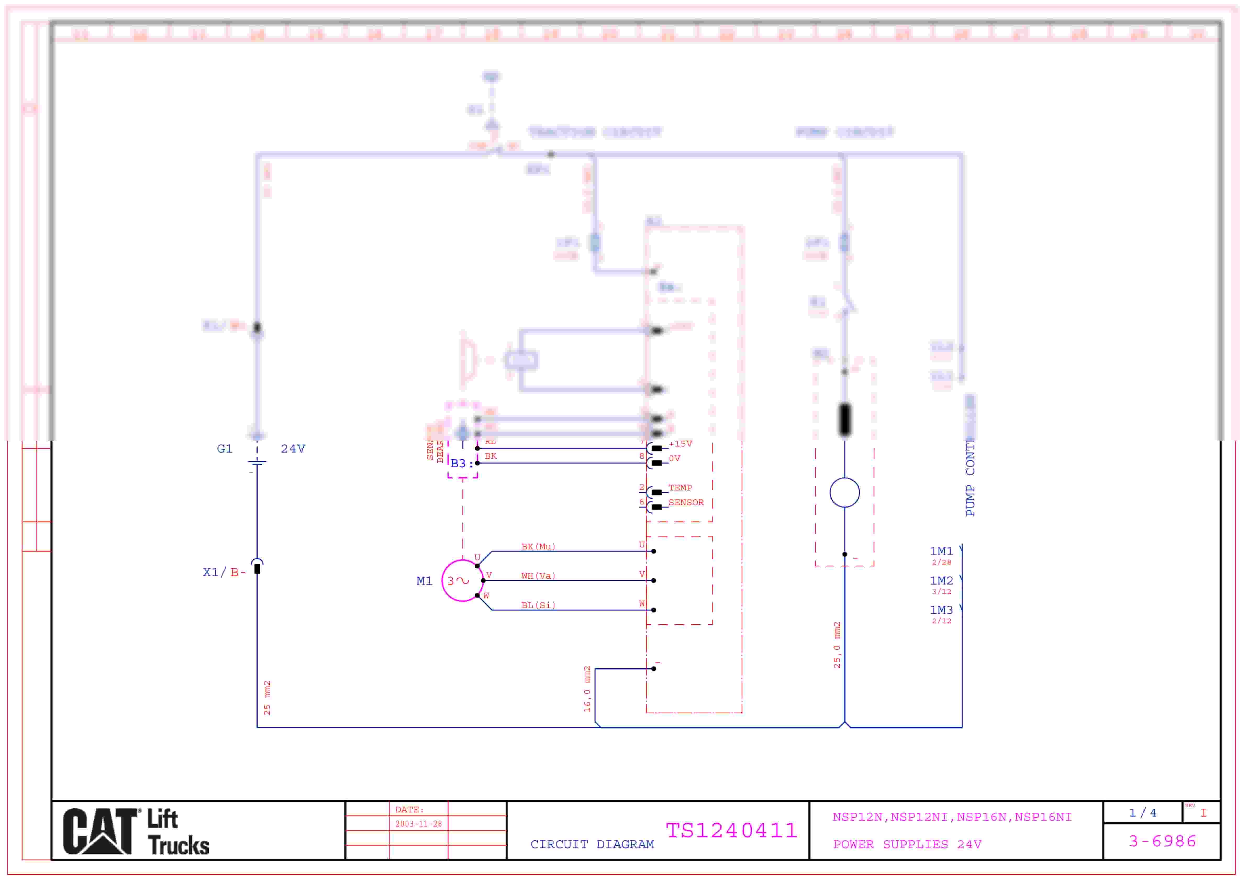 Caterpillar NSP12N, NSP12NI, NSP16N, NSP16NI Electrical Diagrams TS1240411 1 Caterpillar NSP12N, NSP12NI, NSP16N, NSP16NI Electrical Diagrams TS1240411