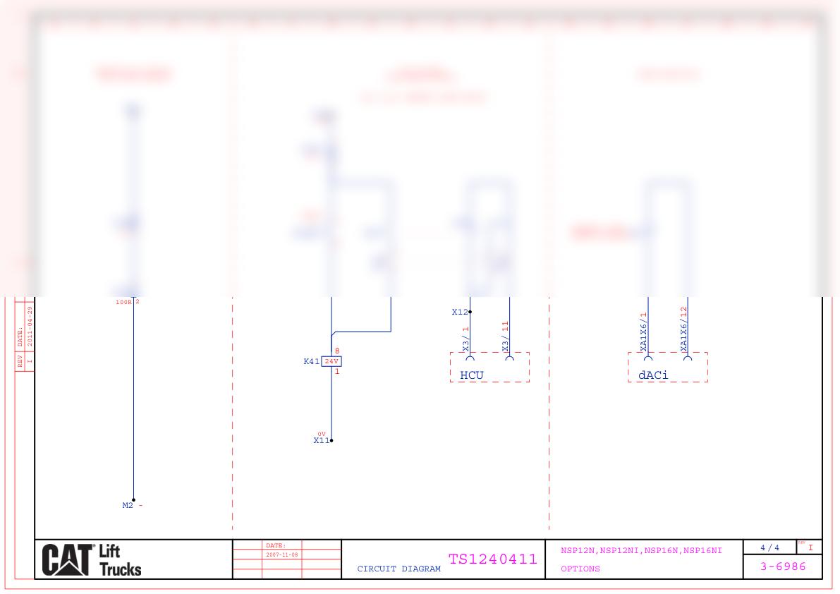 Caterpillar NSP12N, NSP12NI, NSP16N, NSP16NI Electrical Diagrams TS1240411 2 Caterpillar NSP12N, NSP12NI, NSP16N, NSP16NI Electrical Diagrams TS1240411-2