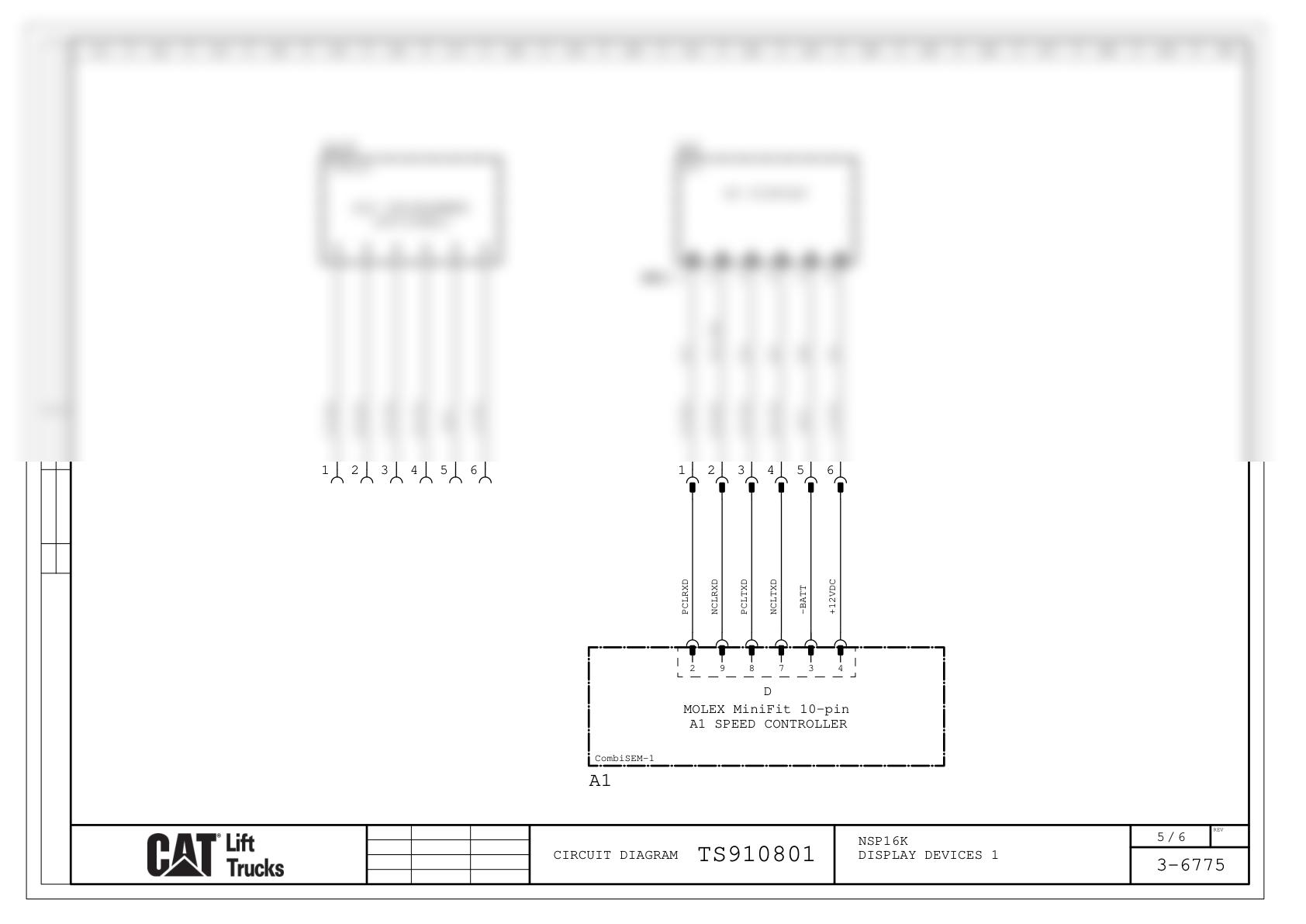 Caterpillar NSP16K Electrical Diagrams TS901000-2