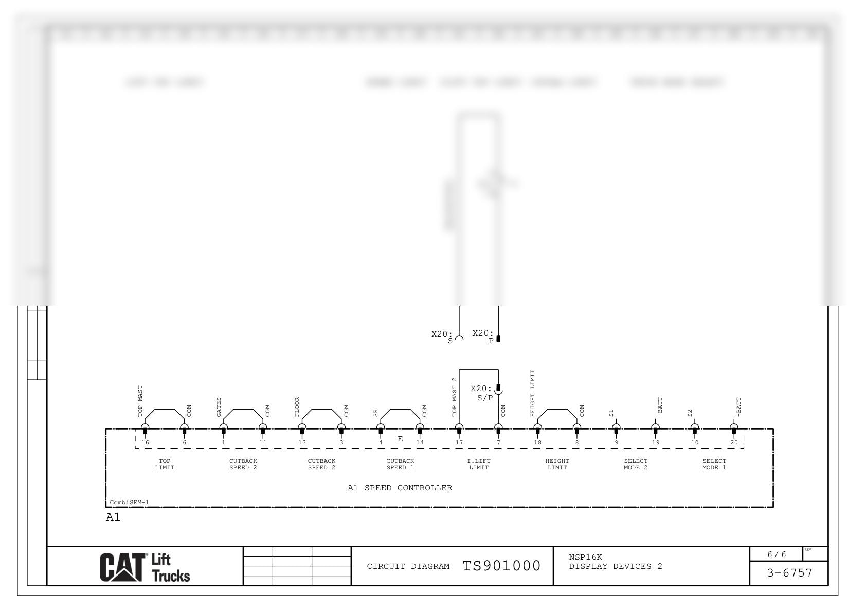 Caterpillar NSP16K Electrical Diagrams TS901000-3