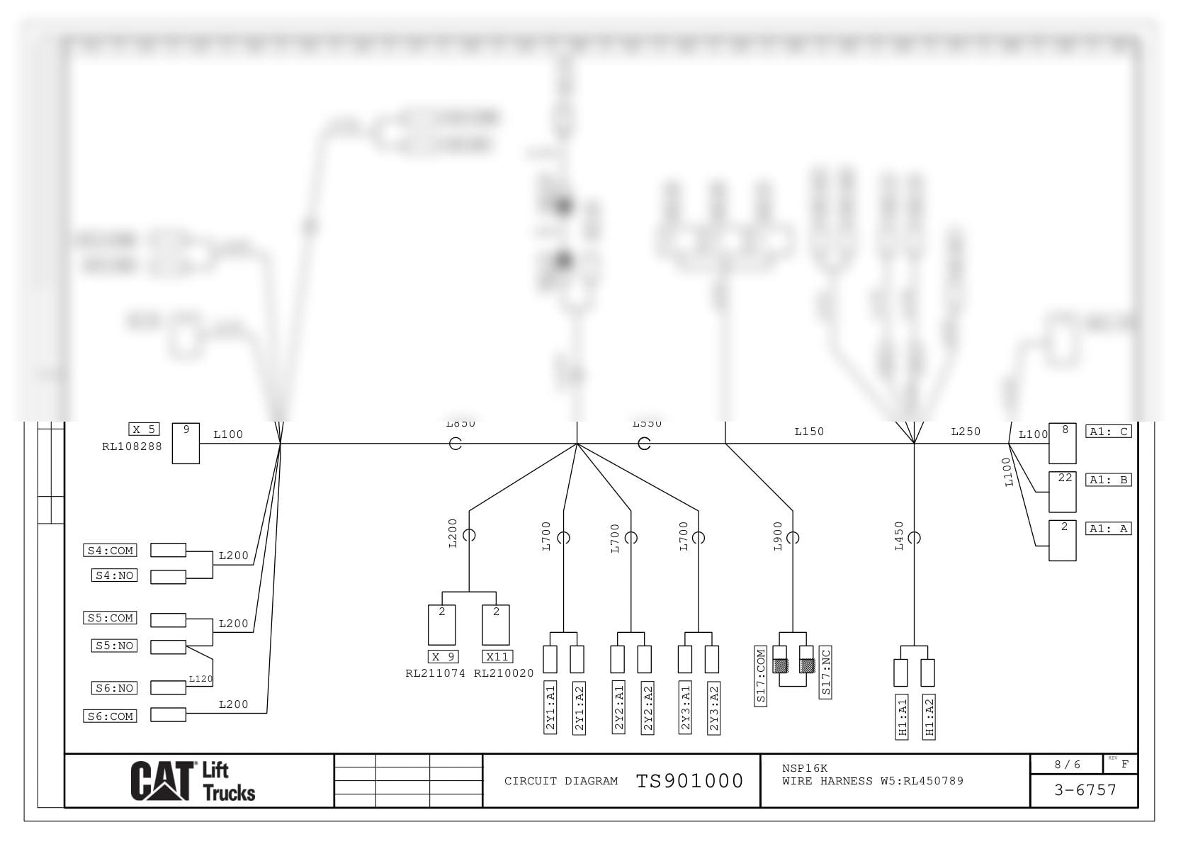 Caterpillar NSP16K Electrical Diagrams TS901000-4