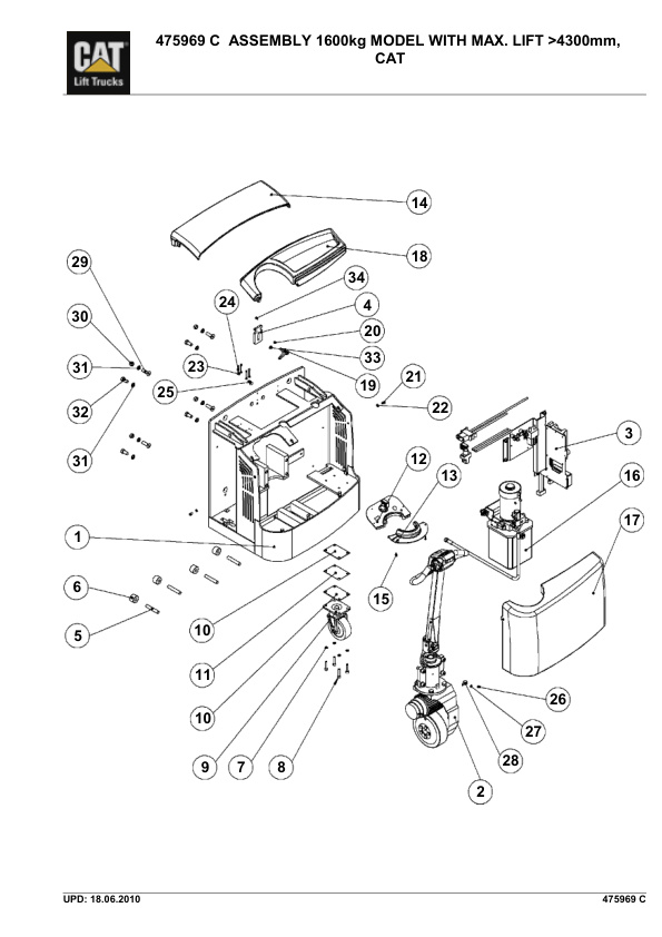 Caterpillar NSP16N Parts Manual 4 Caterpillar NSP16N Parts Manual - Image 4