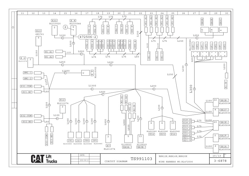 Caterpillar NSR12K, NSR16K, NSR20K Electrical Diagrams TS991103 4 Caterpillar NSR12K, NSR16K, NSR20K Electrical Diagrams TS991103 - Image 4