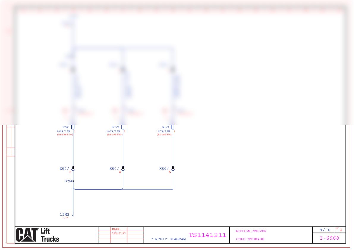 Caterpillar NSS15N, NSS20N Electrical Diagrams TS1141211 5 Caterpillar NSS15N, NSS20N Electrical Diagrams TS1141211 - Image 5
