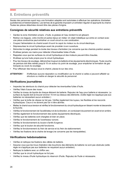 Caterpillar NSV12N, NSV12NI, NSV16N, NSV16NI, NPV20ND Operation and Maintenance Manual SWHSU-00122 FR 3 Caterpillar NSV12N, NSV12NI, NSV16N, NSV16NI, NPV20ND Operation and Maintenance Manual SWHSU-00122 FR - Image 3