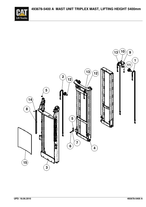 Caterpillar NSV12N Parts Manual 4 Caterpillar NSV12N Parts Manual - Image 4