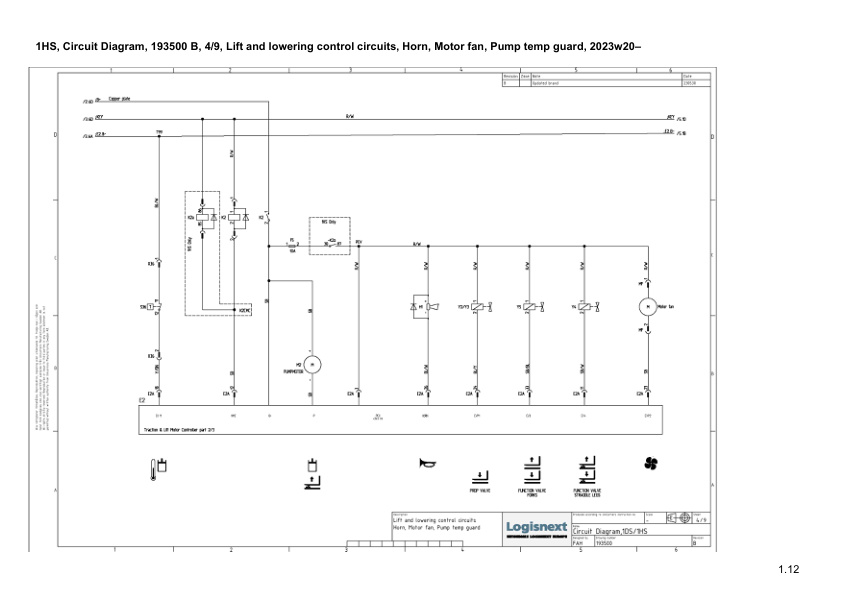 Caterpillar NSV12N3 to NSF16N3SS Electrical Diagrams EL23GB1HS1C1 3 Caterpillar NSV12N3 to NSF16N3SS Electrical Diagrams EL23GB1HS1C1-3