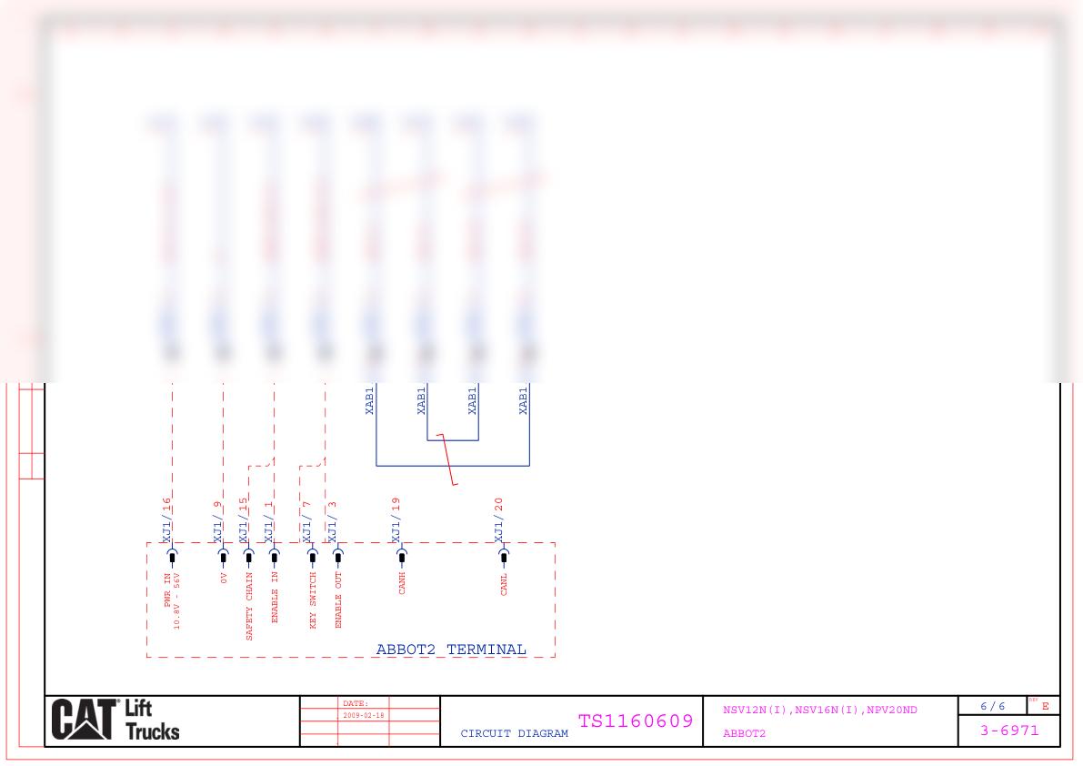 Caterpillar NSV12N(I), NSV16N(I), NPV20ND Electrical Diagrams TS1160609 3 Caterpillar NSV12N(I), NSV16N(I), NPV20ND Electrical Diagrams TS1160609 - Image 3