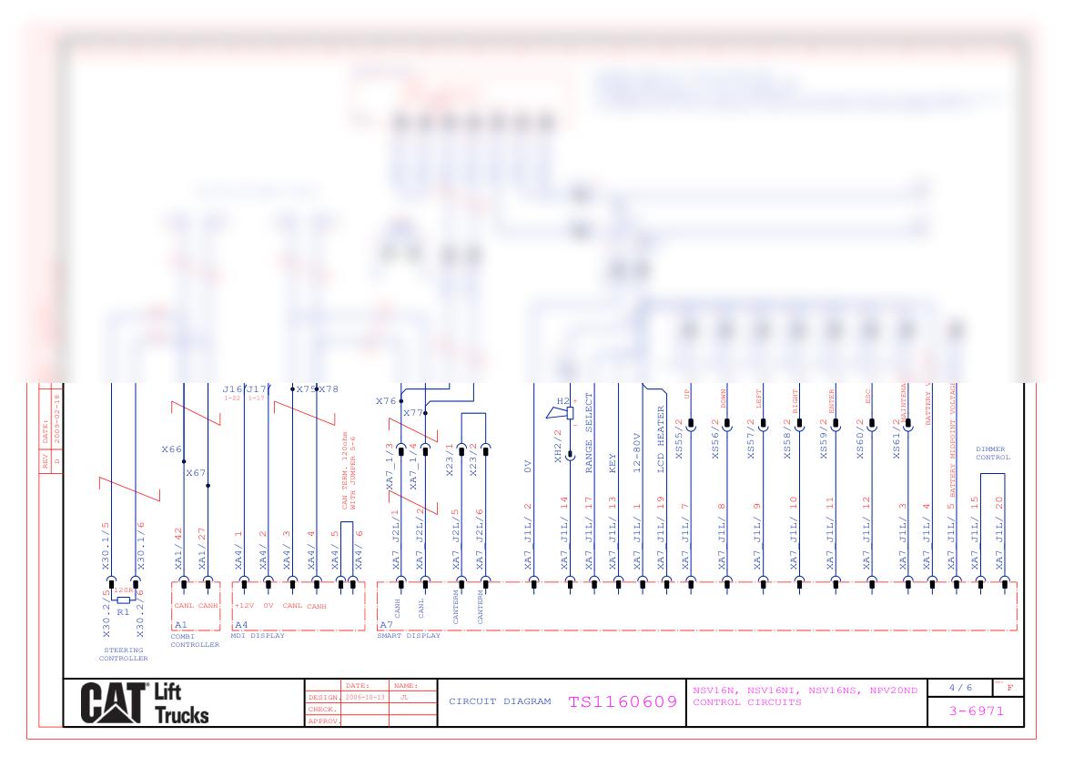 Caterpillar NSV16N, NSV16NI, NSV16NS, NSV20ND Electrical Diagrams TS1160609 2 Caterpillar NSV16N, NSV16NI, NSV16NS, NSV20ND Electrical Diagrams TS1160609-2