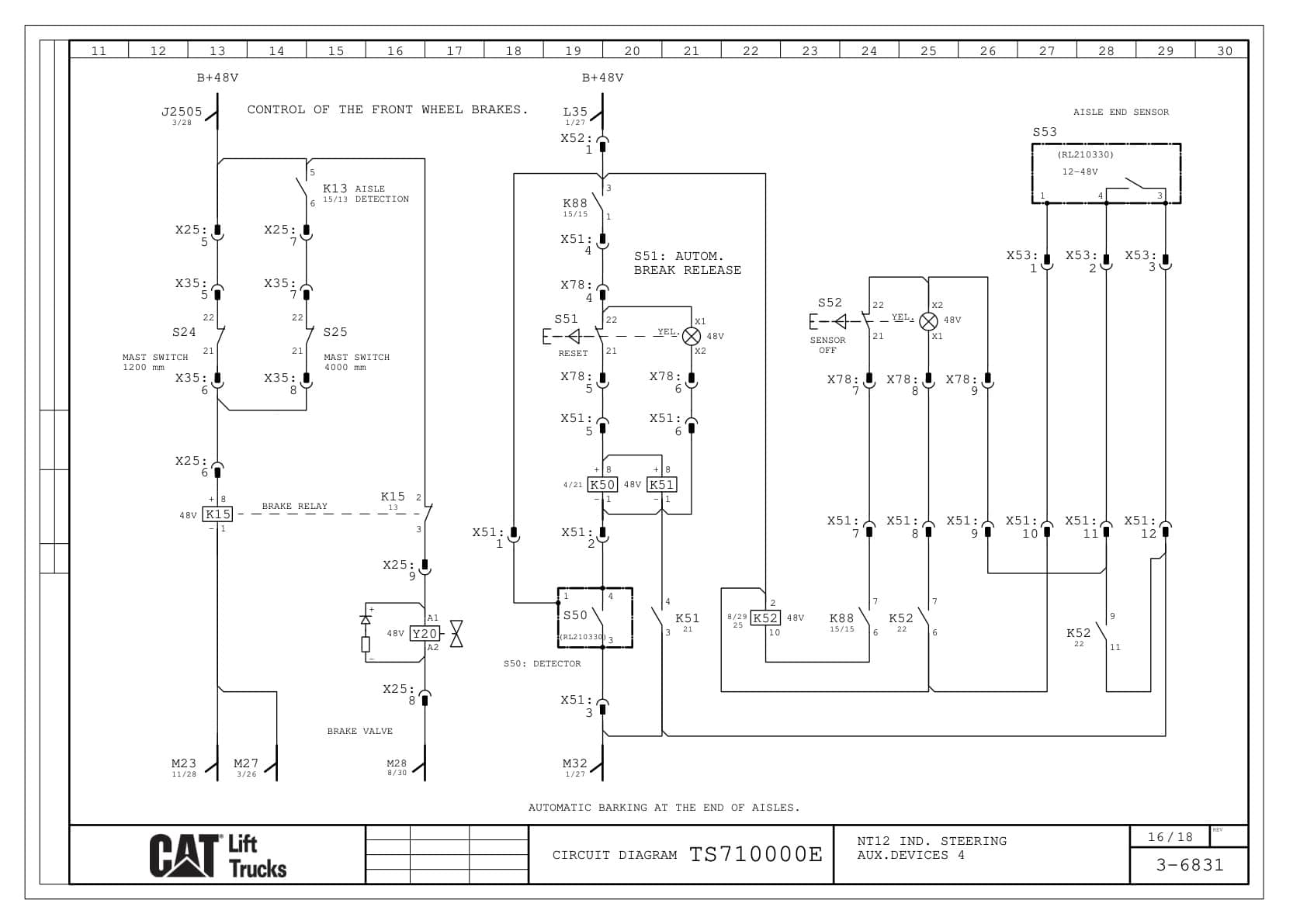 Caterpillar NT12 IND Steering Power Supplies Electrical Diagrams TS710000E 4 Caterpillar NT12 IND Steering Power Supplies Electrical Diagrams TS710000E - Image 4
