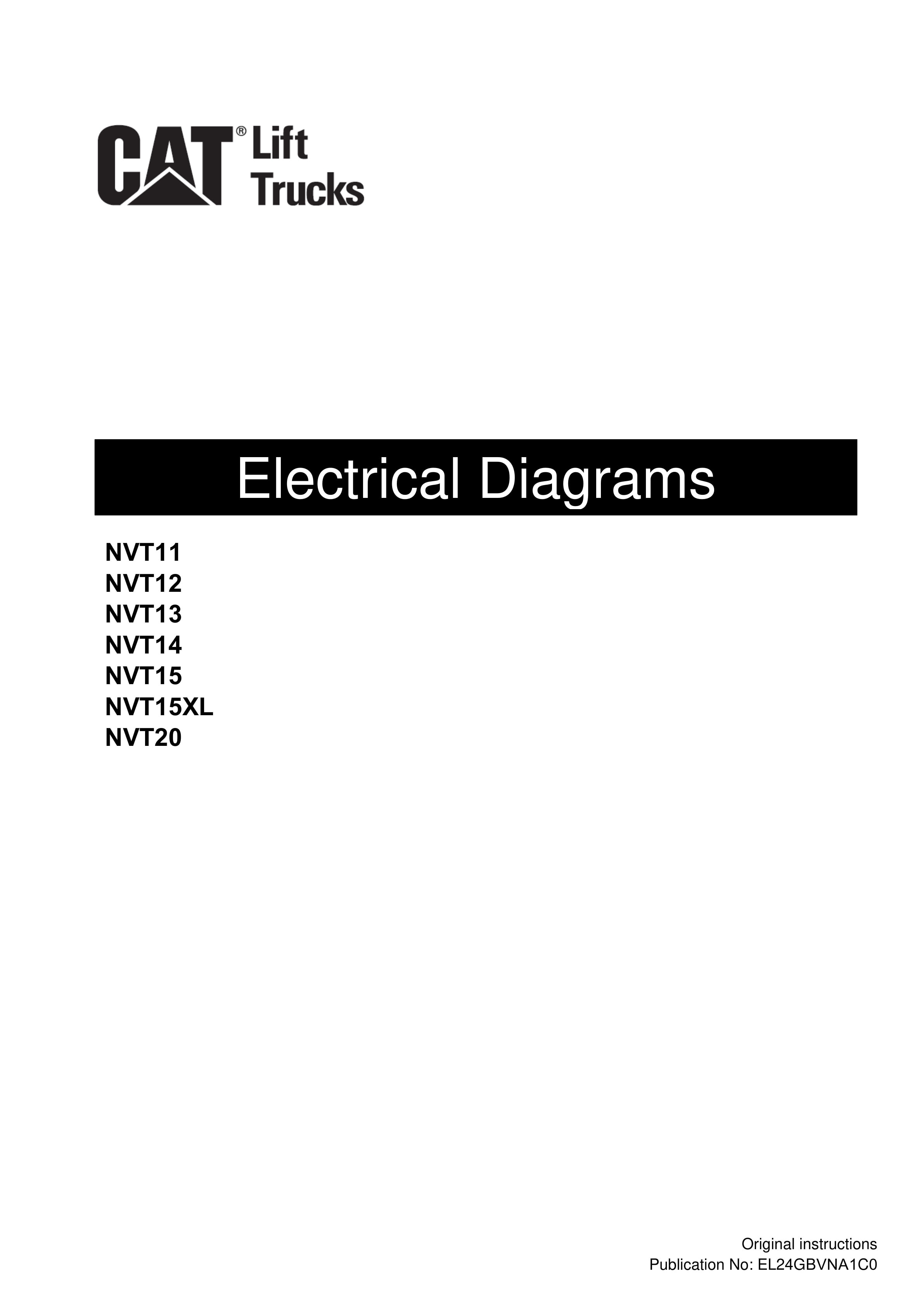 Caterpillar NVT11, NVT12, NVT13, NVT14, NVT15, NVT15XL, NVT20 Electrical Diagrams EL24GBVNA1C0