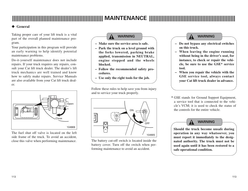 Caterpillar P17500, P20000 Operation and Maintenance Manual 99700-82110 3 Caterpillar P17500, P20000 Operation and Maintenance Manual 99700-82110-3