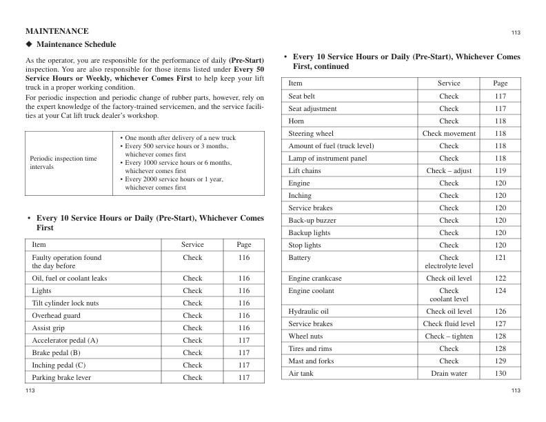 Caterpillar P22000, P26500, P30000, P33000, P36000 Operation and Maintenance Manual 99790-82102 3 Caterpillar P22000, P26500, P30000, P33000, P36000 Operation and Maintenance Manual 99790-82102-3