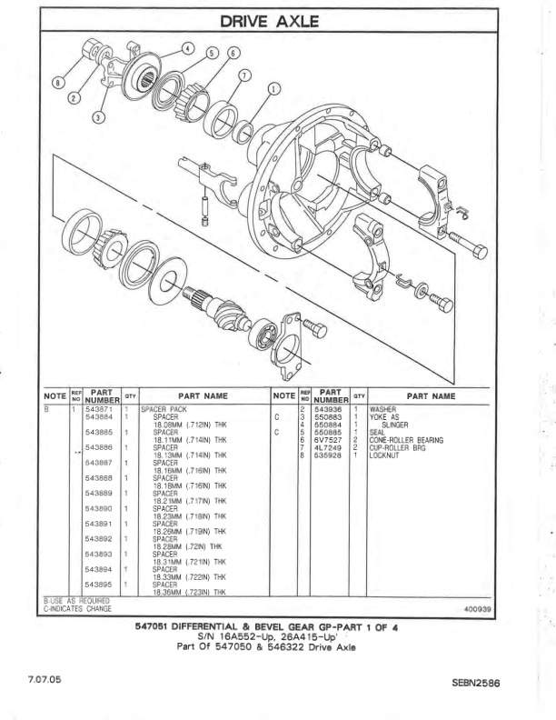 Alternative view of Caterpillar R40, R50, RC60 Lift Trucks Parts Manual SEBN2586-04