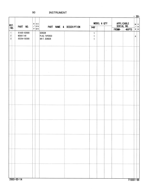Caterpillar S4Q2 Diesel Engine Parts Manual 98715-55100-4