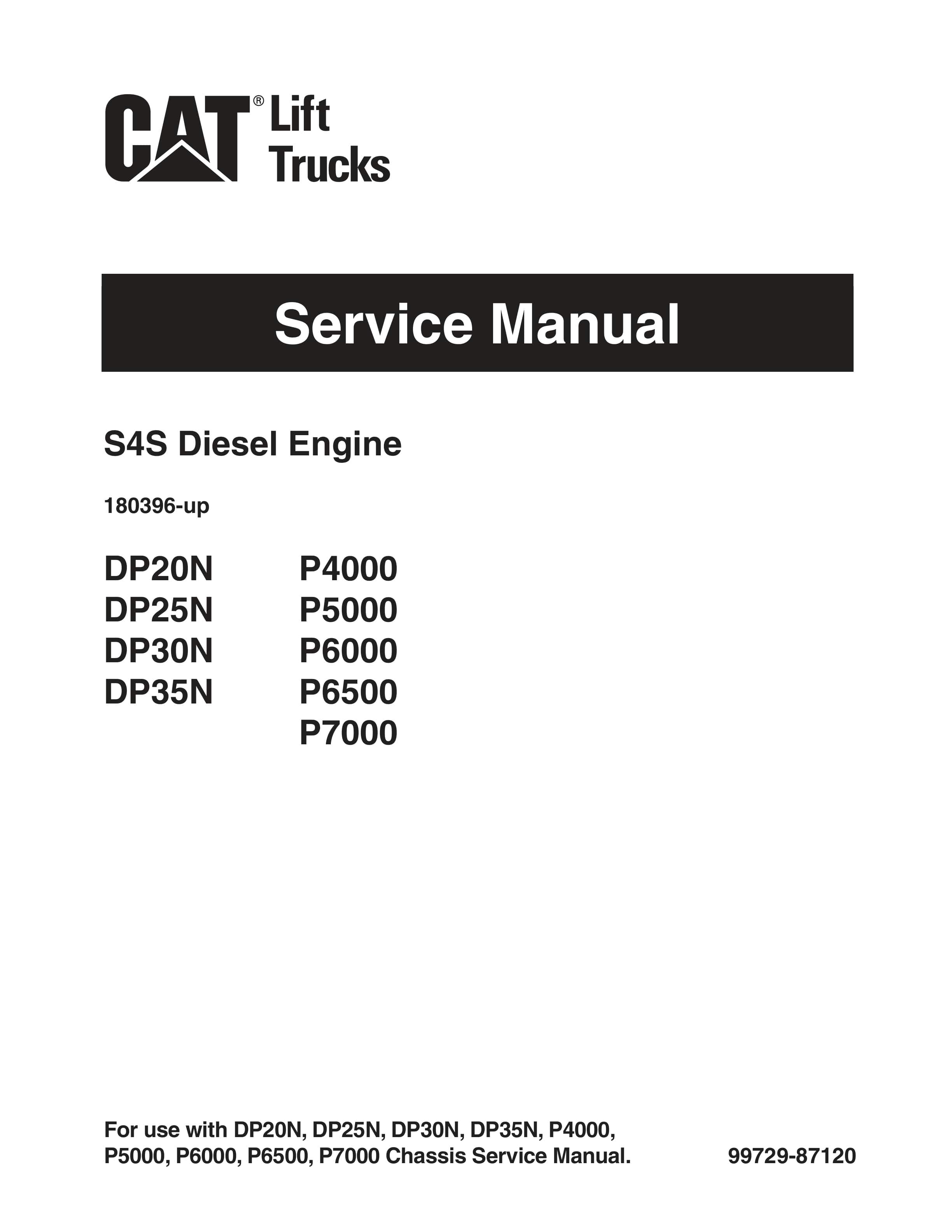 Caterpillar S4S Diesel Engine Service Manual 99729-87120
