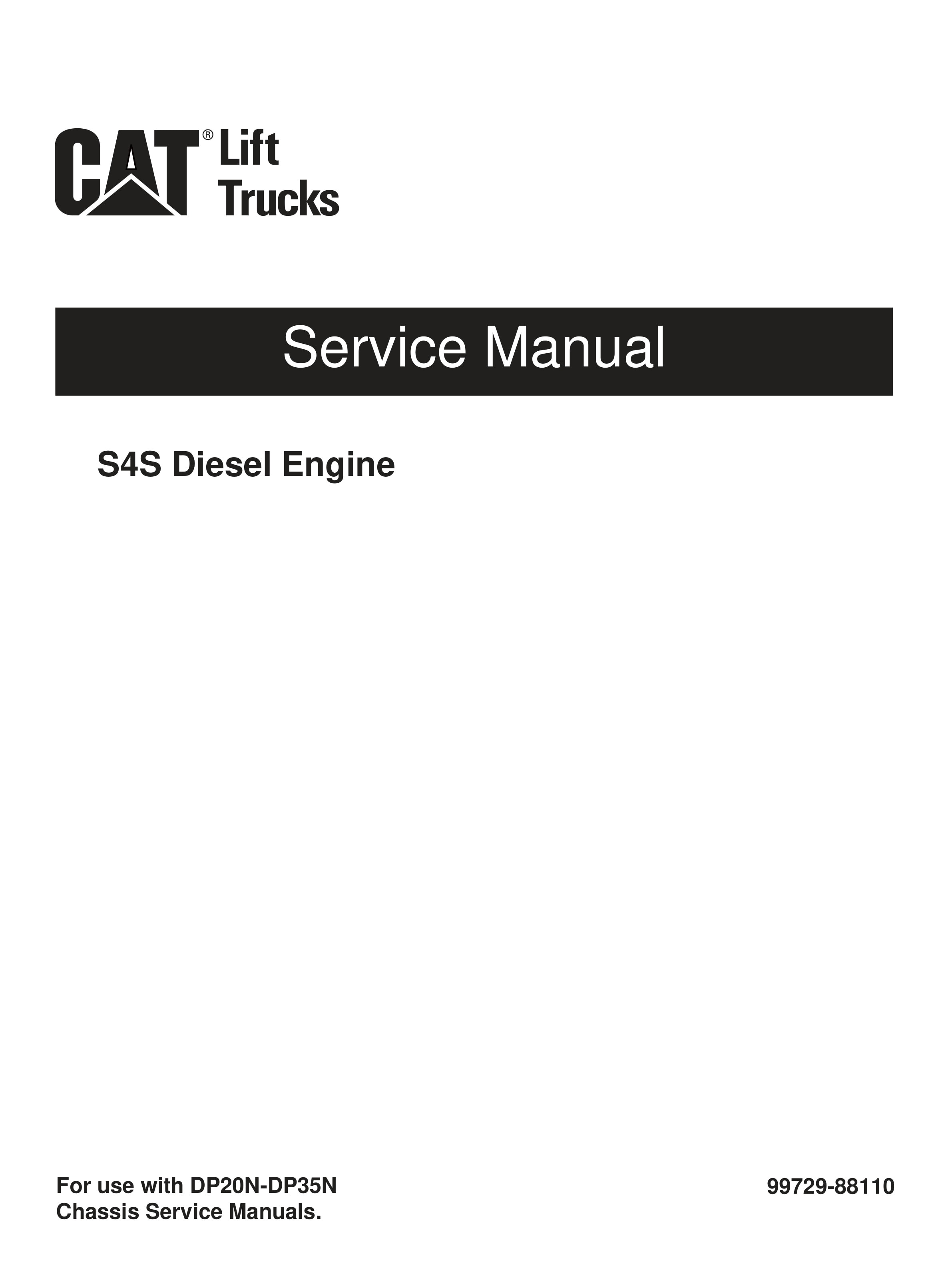 Caterpillar S4S Diesel Engine Service Manual 99729-88110