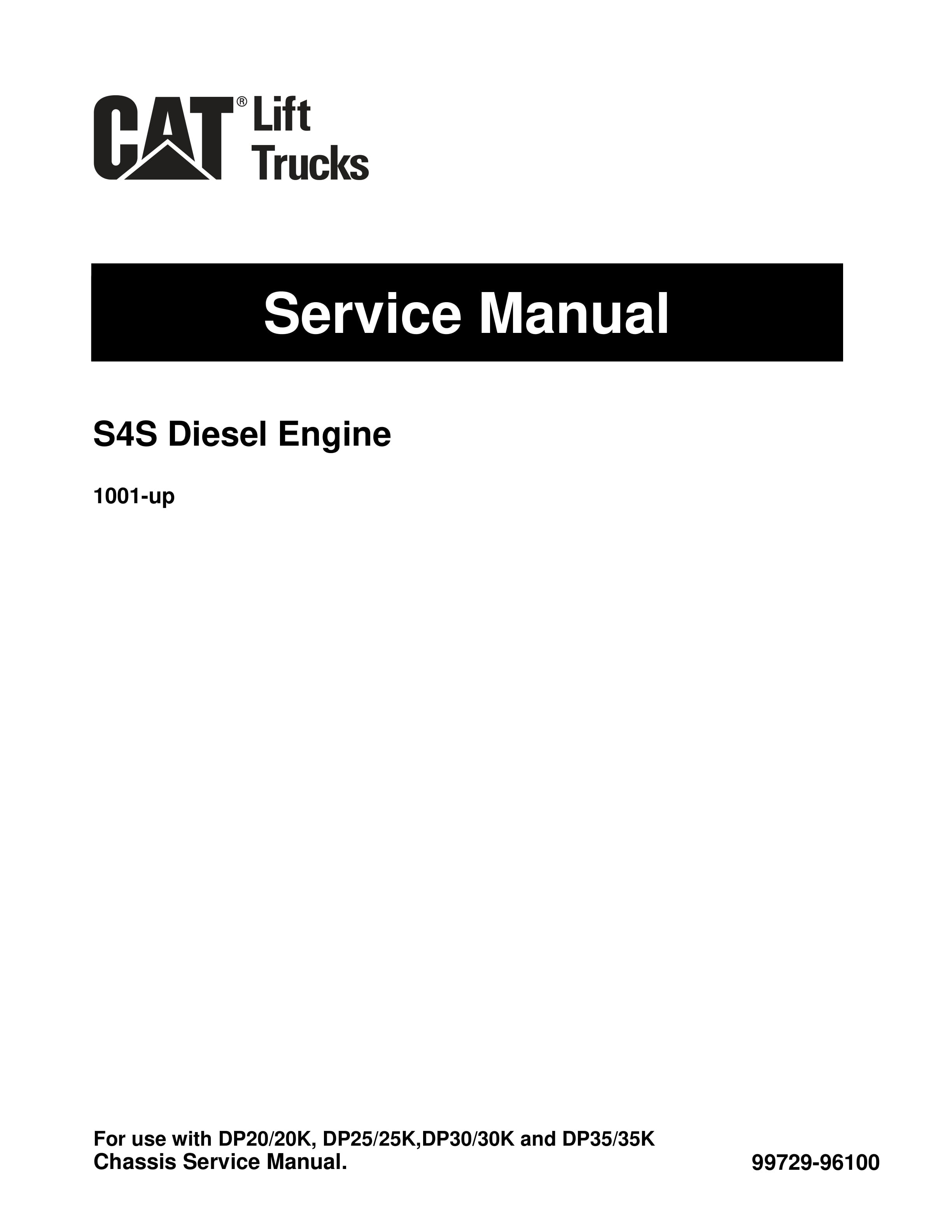 Caterpillar S4S Diesel Engine Service Manual 99729-96100