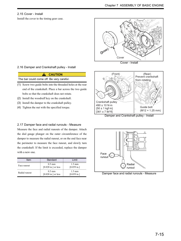 Alternative view of Caterpillar S6S Diesel Engine Service Manual 99739-32110