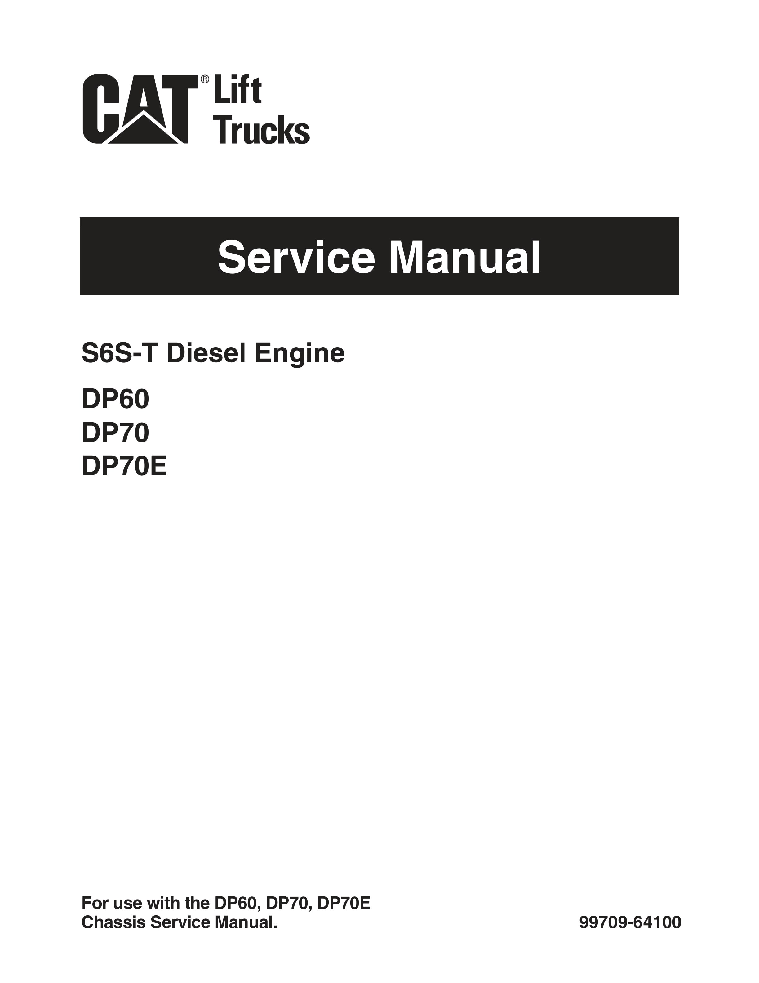 Caterpillar S6S-T Diesel Engine Service Manual 99709-64100