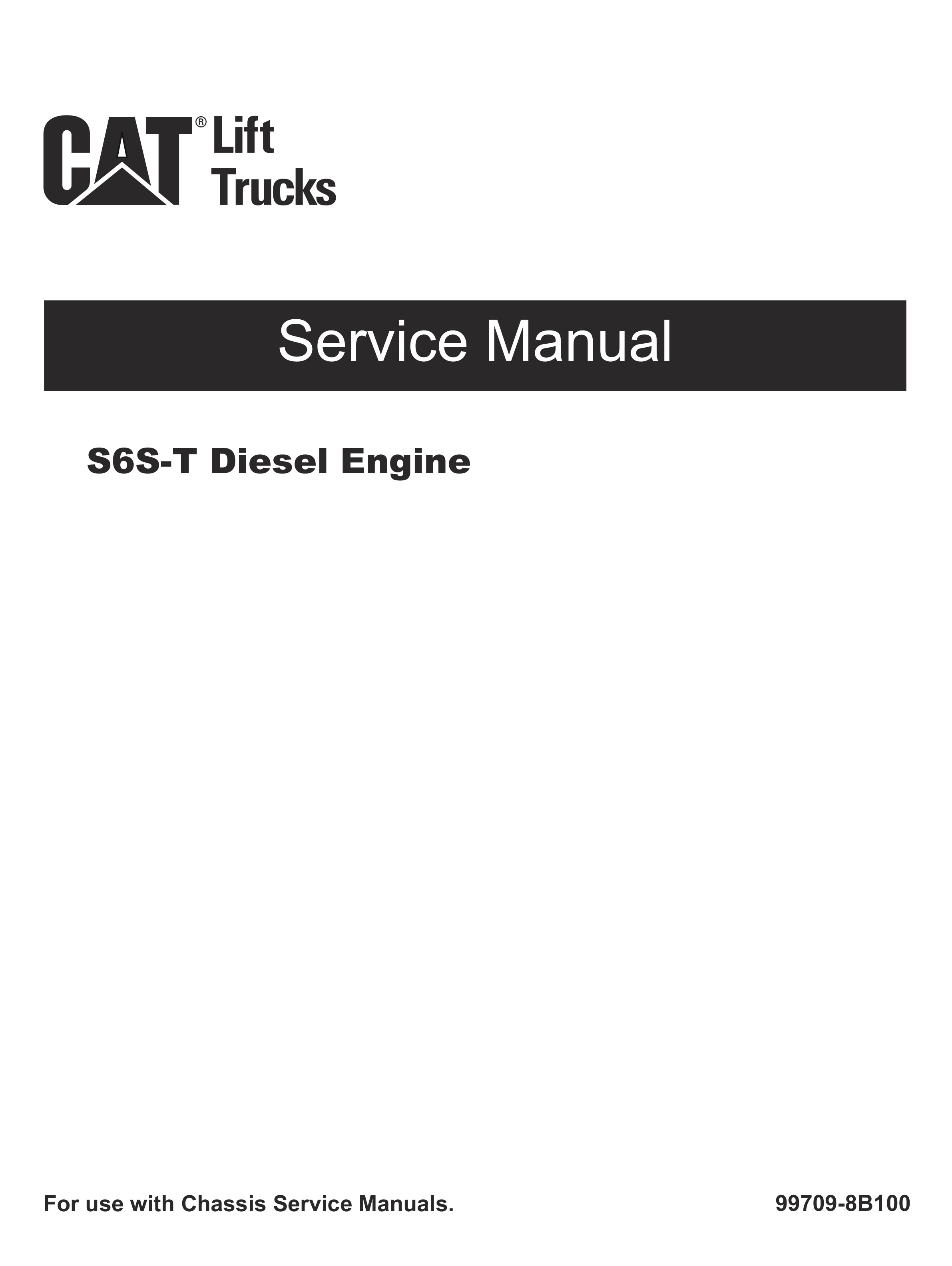 Caterpillar S6S-T Diesel Engine Service Manual 99709-8B100
