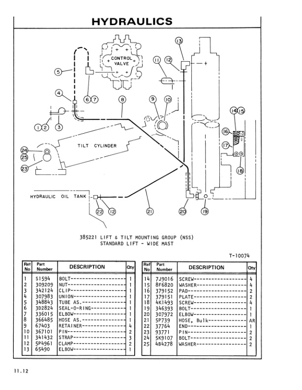 Caterpillar T30B, T35B, T40B, T45B Lift Trucks Parts Manual SEBN2533-01-3