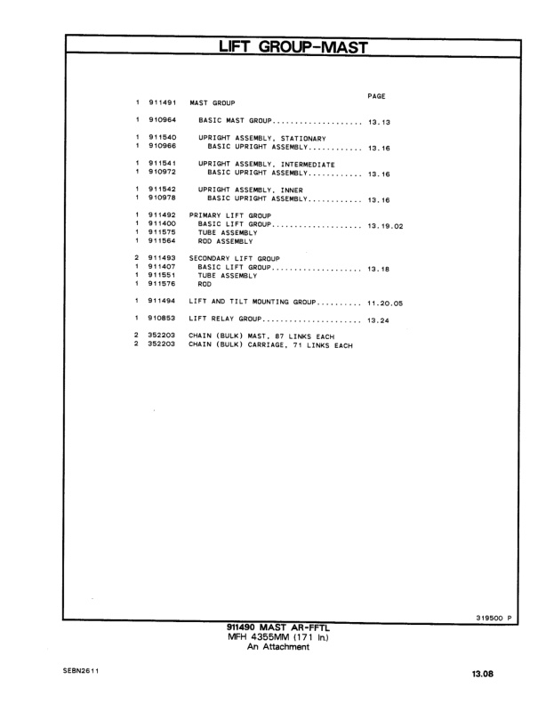 Caterpillar T40D, T50D, TC60D Lift Trucks Parts Manual SEBN2611-05 5 Caterpillar T40D, T50D, TC60D Lift Trucks Parts Manual SEBN2611-05-5