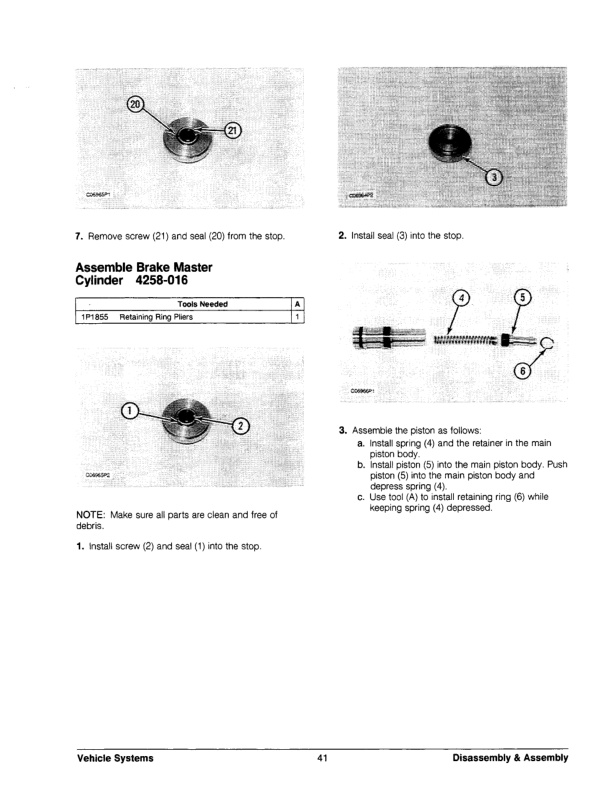 Caterpillar T40D to VC60E Lift Trucks Vehicle Systems Disassembly and Assembly SENB8304-01 2 Caterpillar T40D to VC60E Lift Trucks Vehicle Systems Disassembly and Assembly SENB8304-01-2