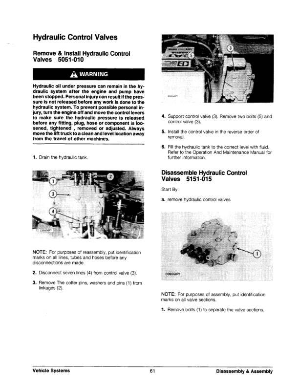 Caterpillar T40D to VC60E Lift Trucks Vehicle Systems Disassembly and Assembly SENB8304-01 4 Caterpillar T40D to VC60E Lift Trucks Vehicle Systems Disassembly and Assembly SENB8304-01-4