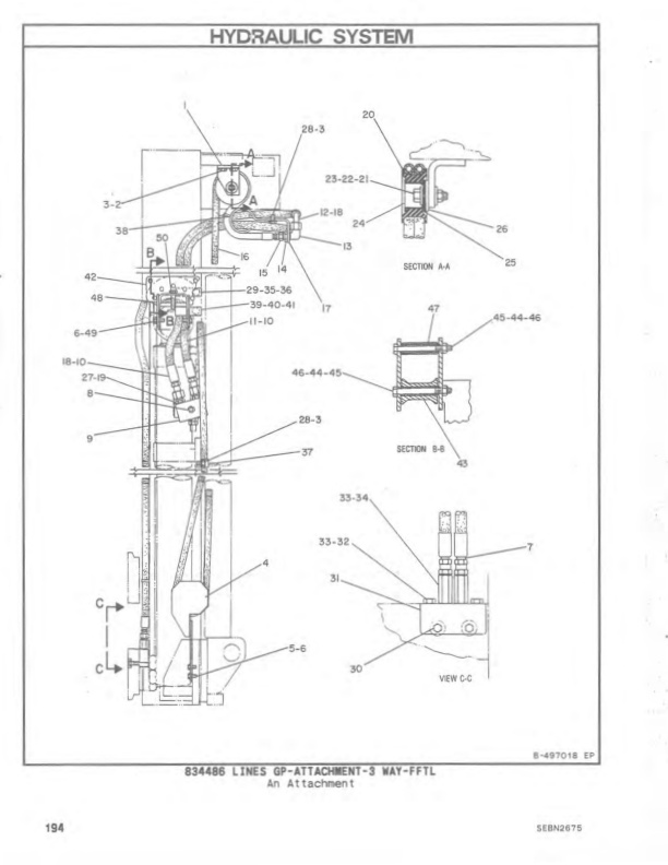 Caterpillar T40E, T50E Lift Trucks Parts Manual SEBN2675 4 Caterpillar T40E, T50E Lift Trucks Parts Manual SEBN2675-4