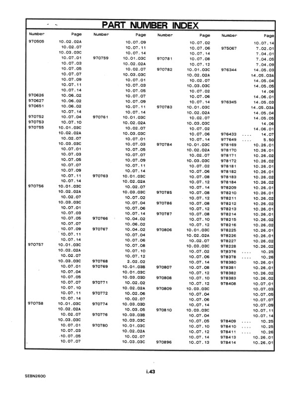 Caterpillar T60D, T70D, T80D, T90D, TC100D Lift Trucks Parts Manual SEBN2600-06-2