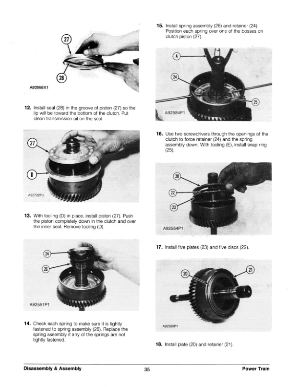 Caterpillar T60D to T150D Lift Trucks Power Train Disassembly and Assembly SENB8284 2 Caterpillar T60D to T150D Lift Trucks Power Train Disassembly and Assembly SENB8284-2