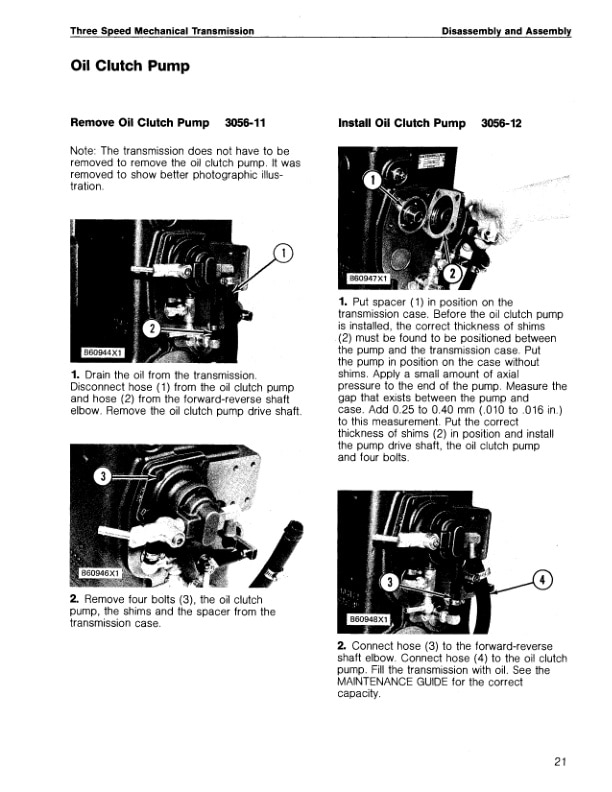 Caterpillar Three Speed Mechanical Transmission Service Manual SENB8224-2
