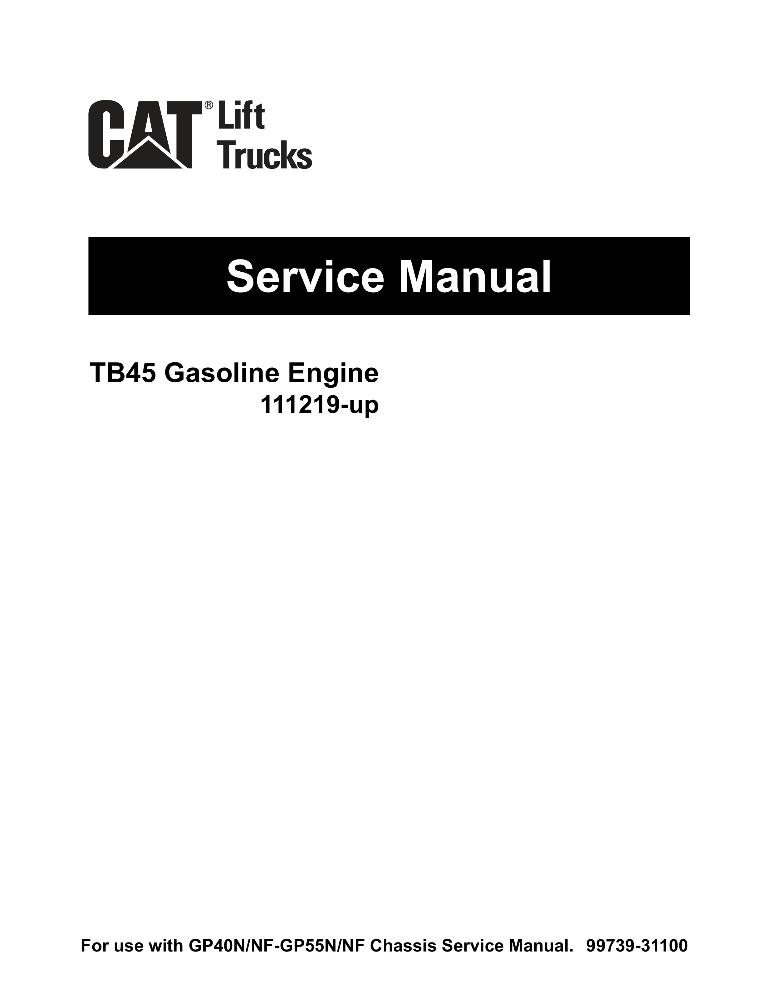 Caterpillar TP45 Gasoline Engine Service Manual 99739-31100