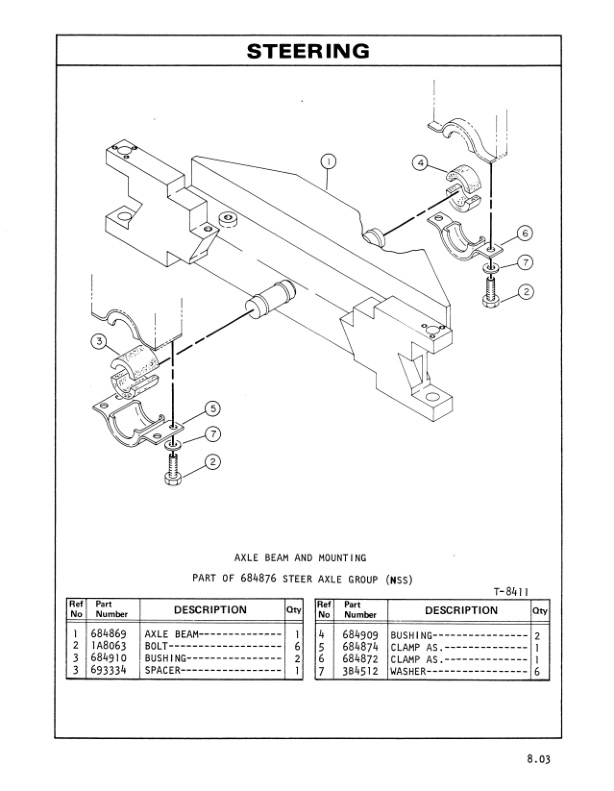 Caterpillar V100, V120, V140 Lift Truck Parts Book HEBN2500-2