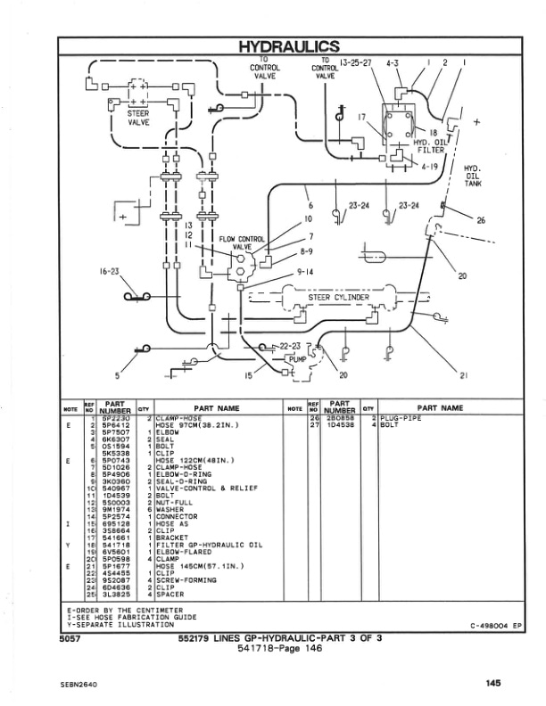 Caterpillar V110, V130, V150 Lift Trucks Parts Manual SEBN2640-3