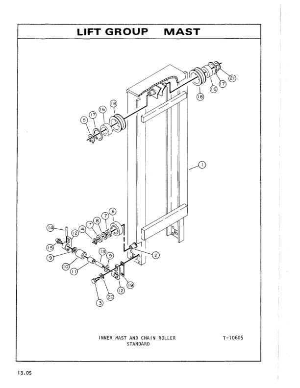 Caterpillar V160, V180, V200, V225, V250, V300 Lift Trucks Parts Manual SEBN2520-4