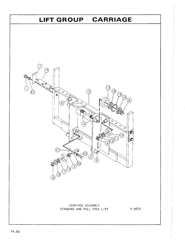 Caterpillar V160, V180, V200, V225, V250, V300 Lift Trucks Parts Manual SEBN2520-5