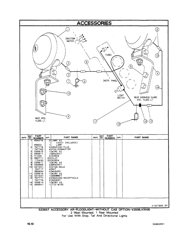 Caterpillar V250B, V300B, V330B Lift Trucks Parts Manual SEBN2591-04 4 Caterpillar V250B, V300B, V330B Lift Trucks Parts Manual SEBN2591-04-4